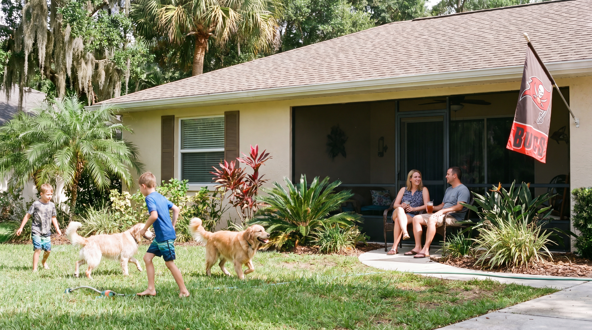 Florida family at home